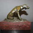 Chien de chasse en bronze XIX