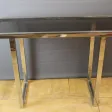Console chromée et dorée par Roméo Rega vers 1970