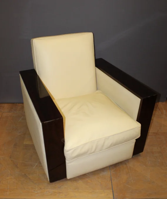 PAIR OF ART DECO STYLE ARMCHAIRS