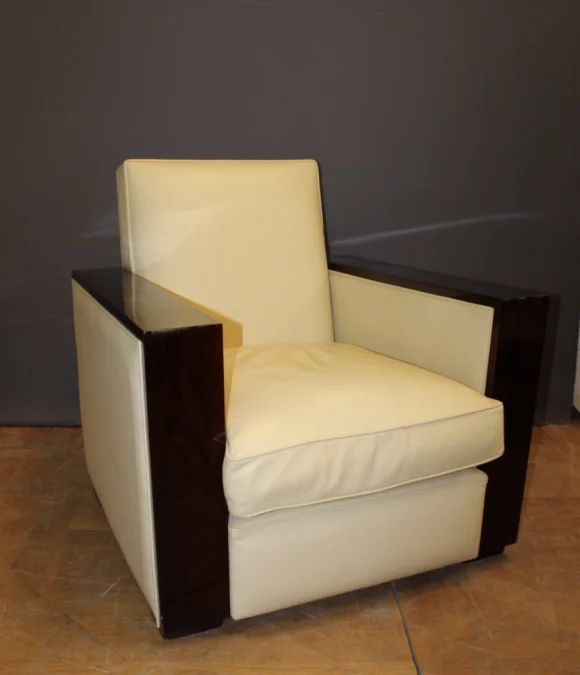 PAIR OF ART DECO STYLE ARMCHAIRS