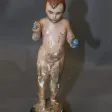 Enfant Jesus en bois sculpté polychrome XVIII