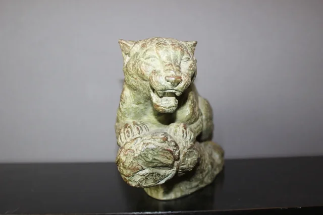 TIGRE DI TERRACOTTA DEL PERIODO ART DECO