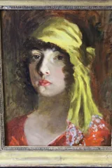ÖL AUF KARTON datiert 1919