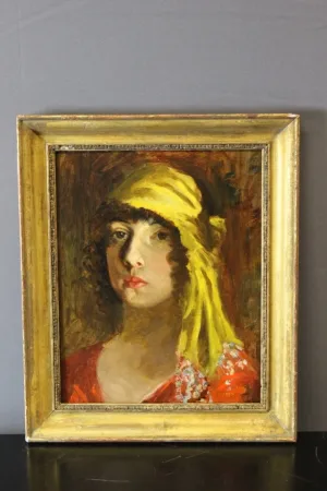 ÖL AUF KARTON datiert 1919