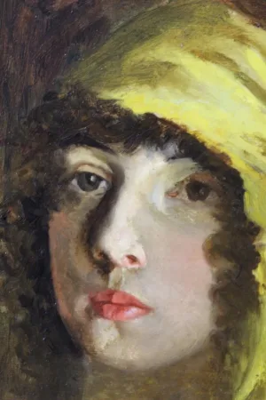ÖL AUF KARTON datiert 1919