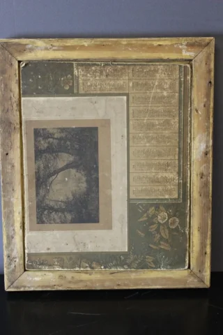 Huile sur carton Gitane au foulard jaune début XX