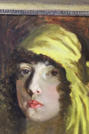ÖL AUF KARTON datiert 1919