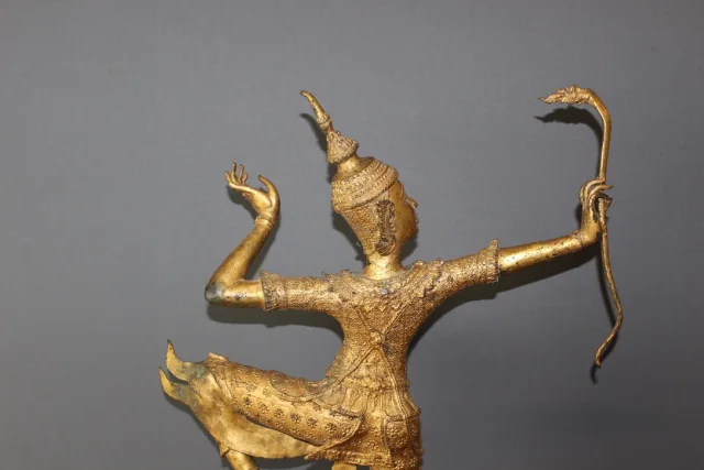 Sculpture en bronze du Prince Rama vers 1950
