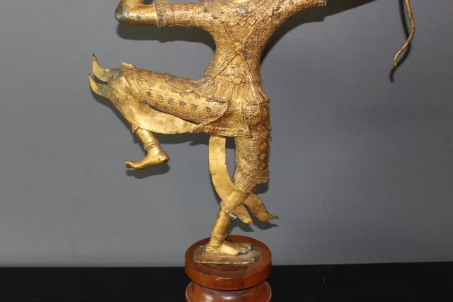 Sculpture en bronze du Prince Rama vers 1950