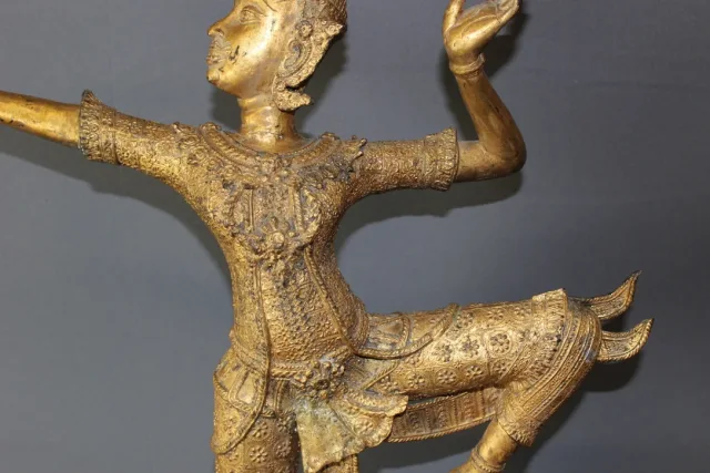 Sculpture en bronze du Prince Rama vers 1950
