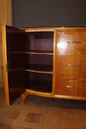 Enfilade d'époque Art Déco en bois clair vers 1930