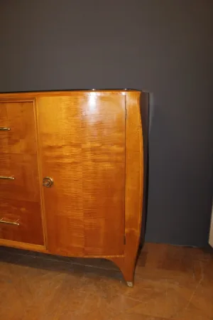 Enfilade d'époque Art Déco en bois clair vers 1930