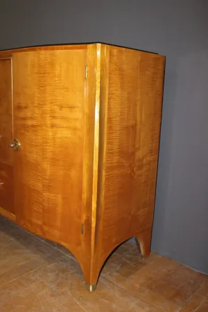 Enfilade d'époque Art Déco en bois clair vers 1930