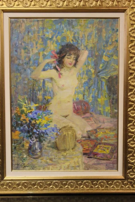 OIL ON CANVAS by MICHAEL RIASNIANSKI