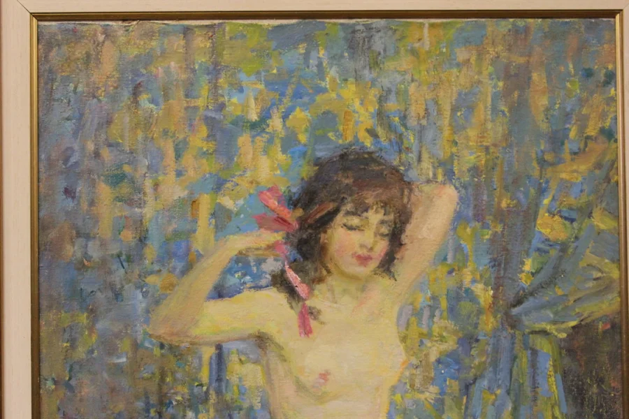 OIL ON CANVAS by MICHAEL RIASNIANSKI