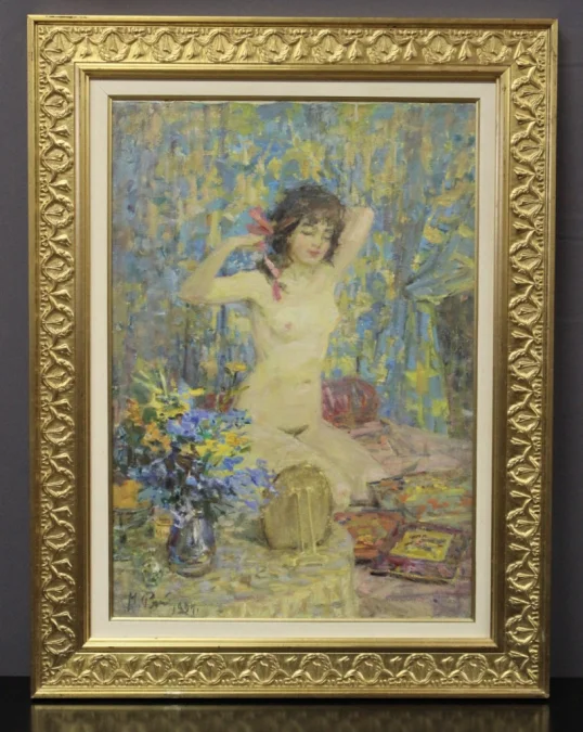 OIL ON CANVAS by MICHAEL RIASNIANSKI