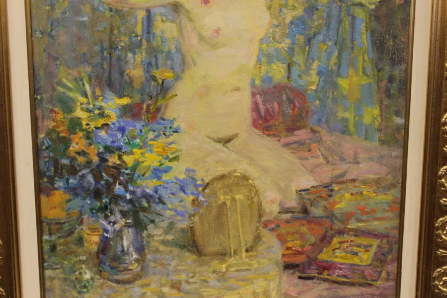 OIL ON CANVAS by MICHAEL RIASNIANSKI