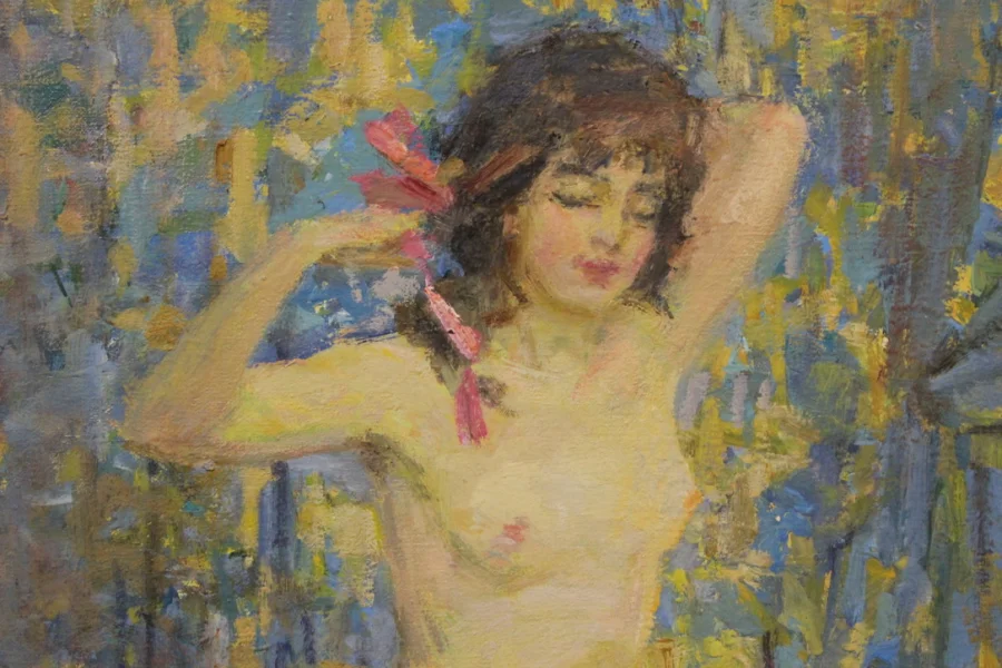 OIL ON CANVAS by MICHAEL RIASNIANSKI