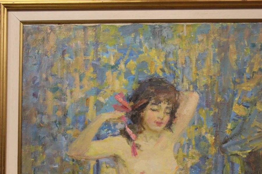 OIL ON CANVAS by MICHAEL RIASNIANSKI