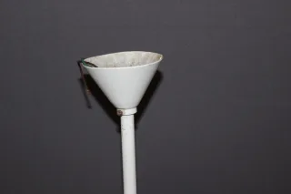 Lustre En Tôle Perforés Par Holophane Vers 1950