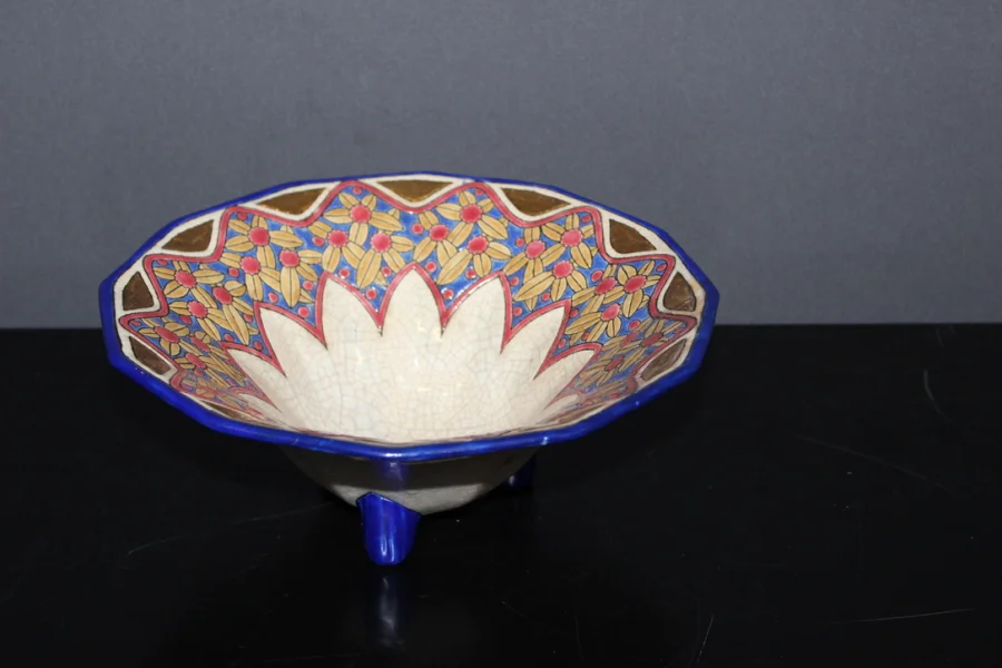 Coupe En émaux De Longwy Art Déco
