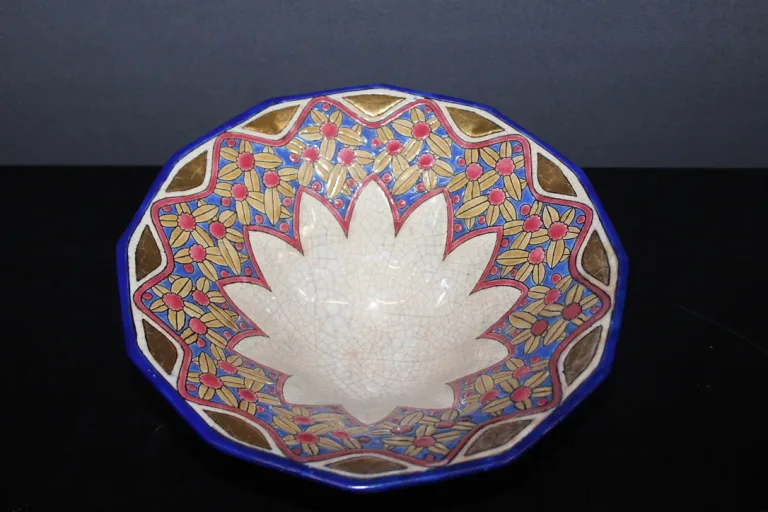 Coupe En émaux De Longwy Art Déco