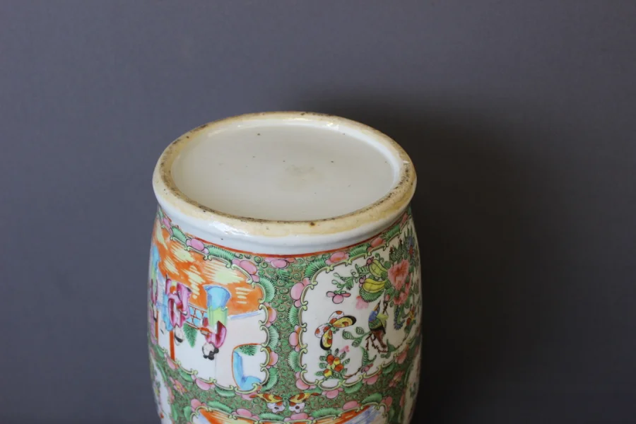 Paire de vases de Canton , Chine fin XIX