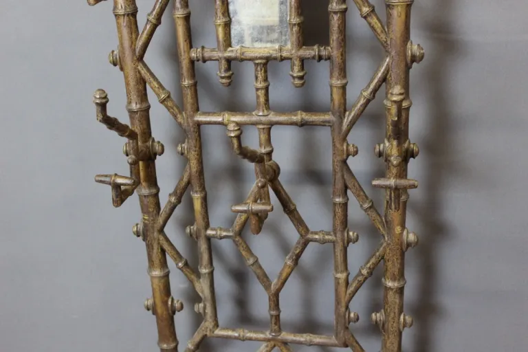 Porte Manteau En Fonte à l'Imitation Du Bambou Vers 1900