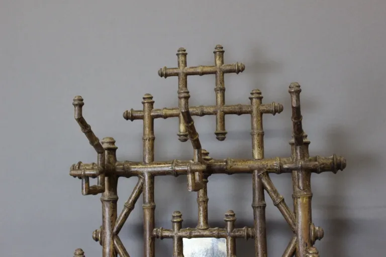 Porte Manteau En Fonte à l'Imitation Du Bambou Vers 1900