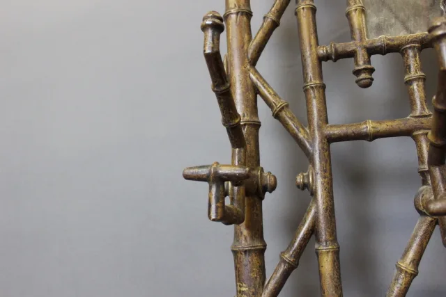 Porte Manteau En Fonte à l'Imitation Du Bambou Vers 1900