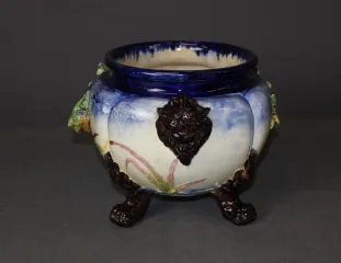 Jardinière En Céramique à Décor d'Oiseaux En Relief Fin XIX