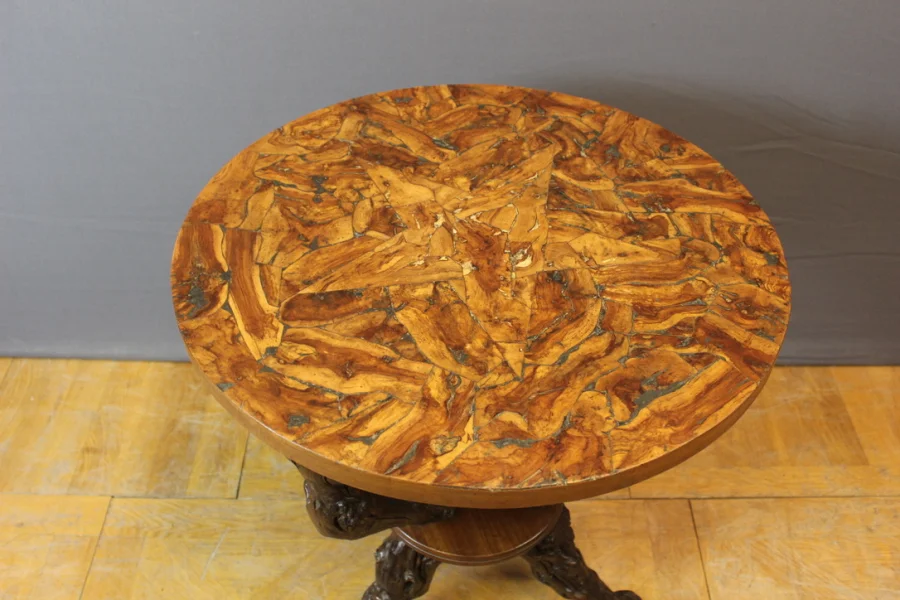 TABLE AND STOOLS