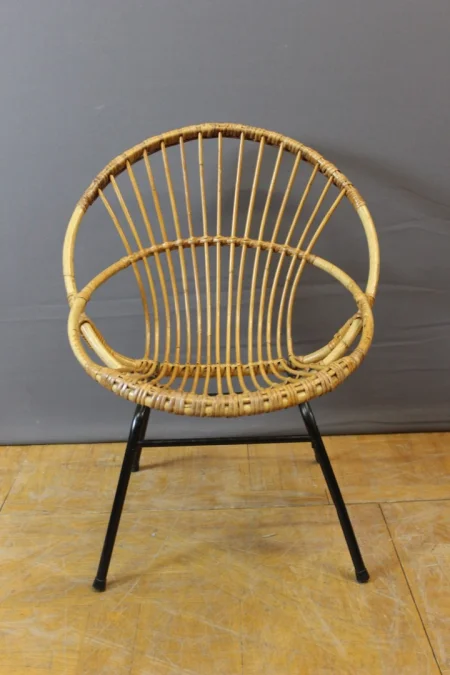 RATTAN TABLE AND CHAIRS