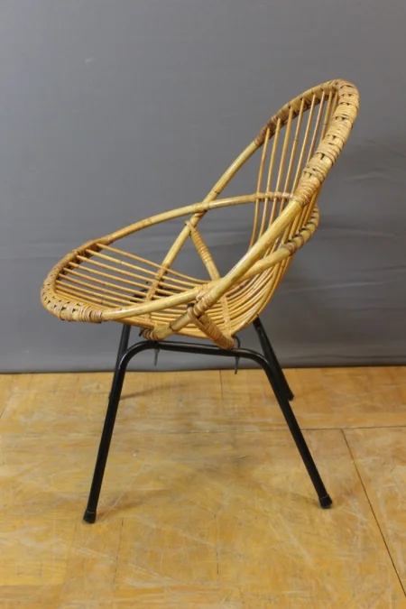 RATTAN TABLE AND CHAIRS