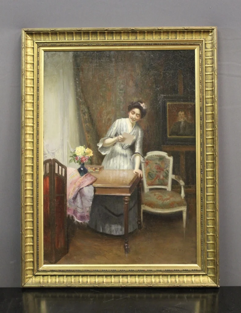 OLIO SU TELA firmato A. MARTIN 1904
