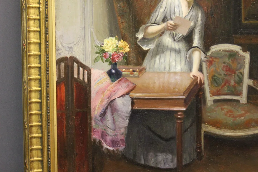 OLIO SU TELA firmato A. MARTIN 1904