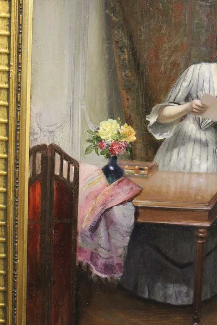 OLIO SU TELA firmato A. MARTIN 1904
