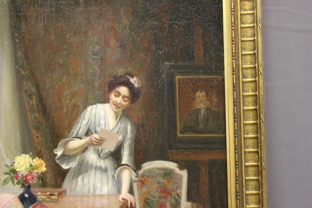 OLIO SU TELA firmato A. MARTIN 1904