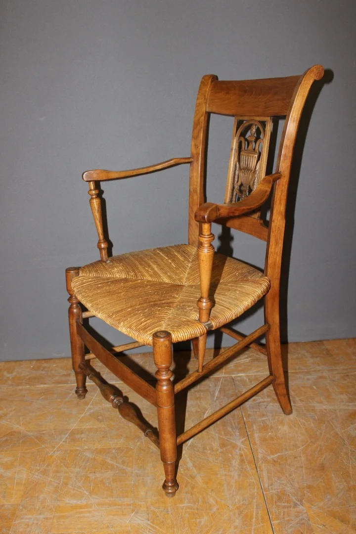 PAIR OF DIRECOIRE PERIOD ARMCHAIRS