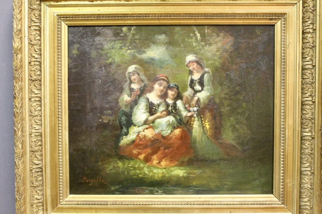 OIL ON CANVAS signed BORGELLA