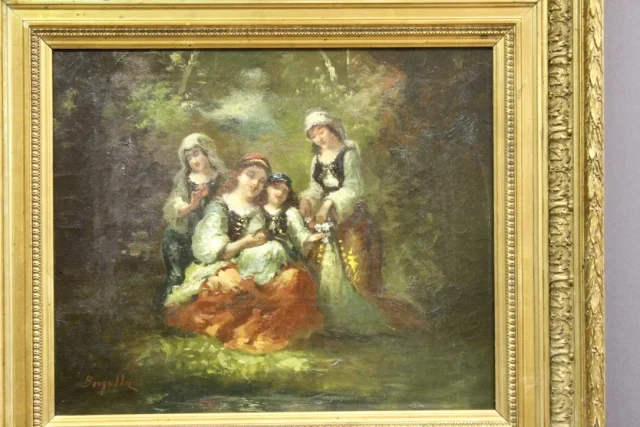 OIL ON CANVAS signed BORGELLA