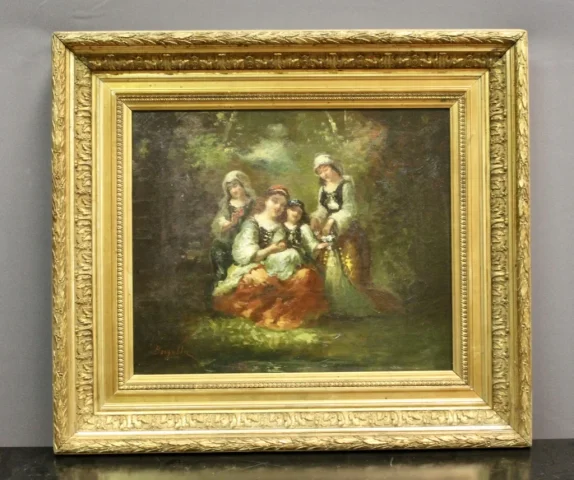 OIL ON CANVAS signed BORGELLA