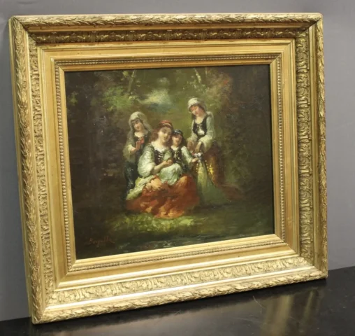 OIL ON CANVAS signed BORGELLA