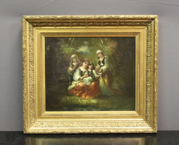 OIL ON CANVAS signed BORGELLA