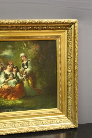 OIL ON CANVAS signed BORGELLA