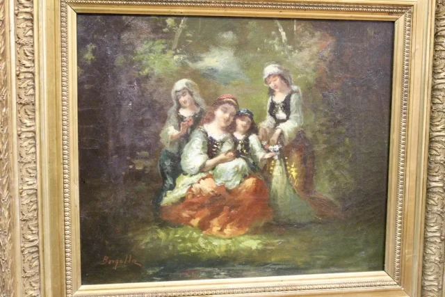 OIL ON CANVAS signed BORGELLA