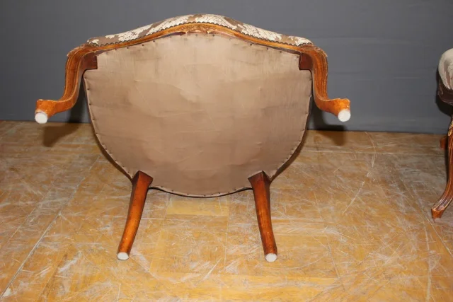 Paar fauteuils in Louis XV-stijl