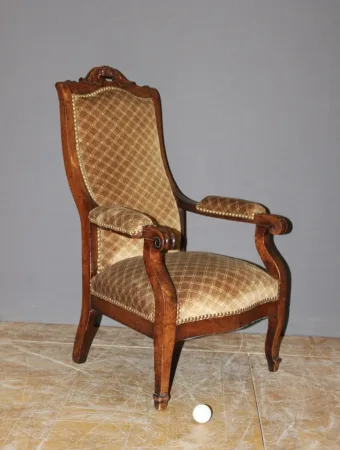 Fauteuil d'enfant d'époque Napoléon III en acajou XIX