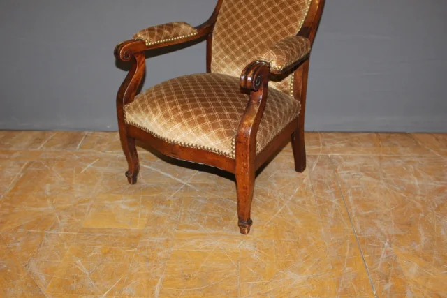 Fauteuil d'enfant d'époque Napoléon III en acajou XIX