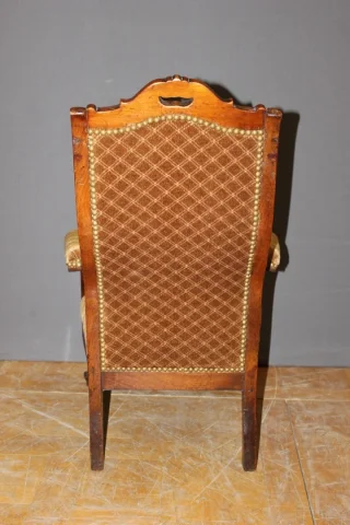 Fauteuil d'enfant d'époque Napoléon III en acajou XIX